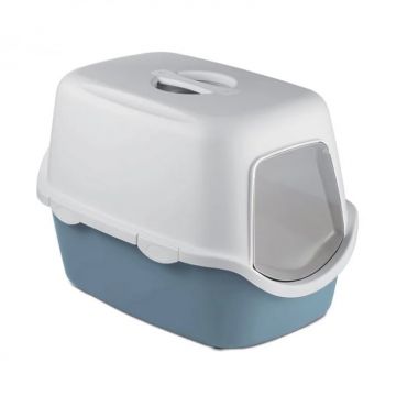 Litiera acoperita Stefanplast Cathy Blue 56 x 40 x 40 cm