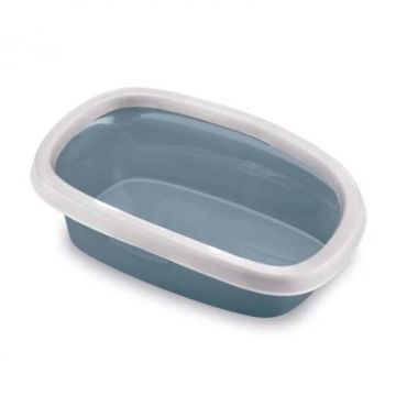 Litiera fara acoperis Stefanplast Iron Blue 39 x 58 x 17cm