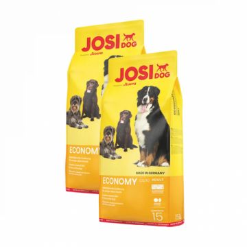 Oferta 2 saci x 15 kg Hrana uscata pentru caini Josidog Economy