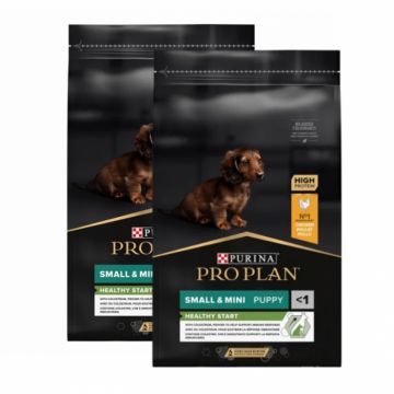 Oferta 2 saci x 7 kg Hrana uscata pentru caini Pro Plan Small  Mini Puppy cu pui