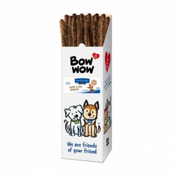 Recompense pentru caini Bow Wow Carnaciori cu ficat de gasca 72 buc