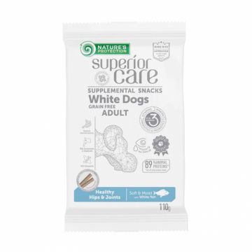 Recompense pentru caini N.P. Superior Care Hips  Joints cu peste alb 110 gr