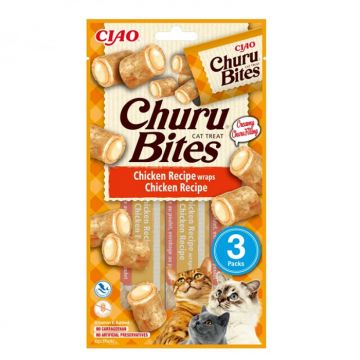 Recompense pentru pisici Churu Bites cu pui 3 buc x 10 gr