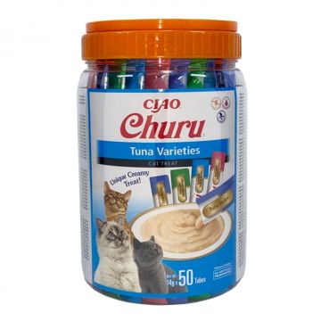 Recompense pentru pisici Churu Cat Varieties cu ton 50 bucati