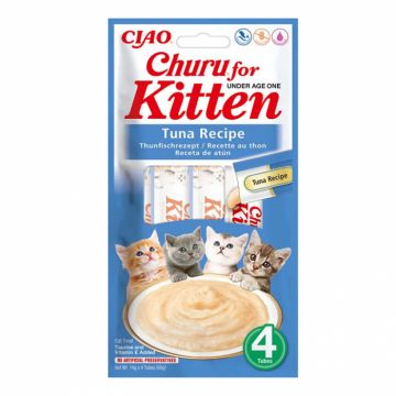 Recompense pentru pisici Churu Kitten cu ton 4 buc x 14 gr