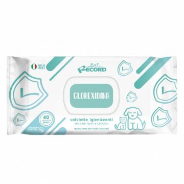 Servetele umede cu clorhexidina pentru caini  pisici 40 buc