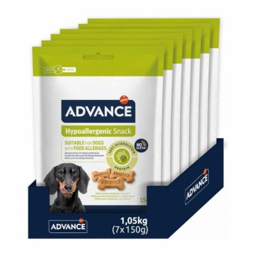 Set 7 buc x 150 gr Recompense pentru caini Advance Hypoallergenic Snack
