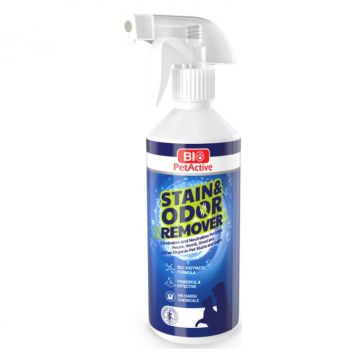 Solutie de eliminat urme si mirosuri Bio Pet Stain  Odor Remover 490 ml