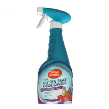 Solutie deodorizanta pentru litiera pisicii Simple Solution 500 ml