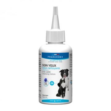 Solutie pentru igiena ochilor Francodex pentru caini  pisici 125 ml