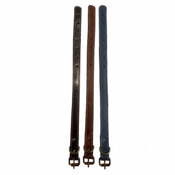 Zgarda din piele pentru caini   45 x 2 cm