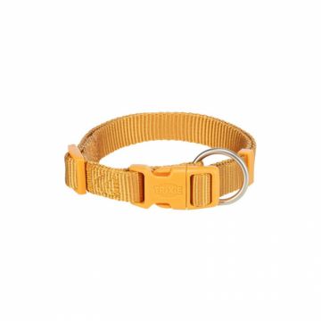 Zgarda pentru caini Premium Galbena S-M 30-45 cm   15 mm