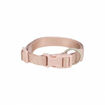 Zgarda pentru caini Premium Roz Pal M-L 35-55 cm   20 mm