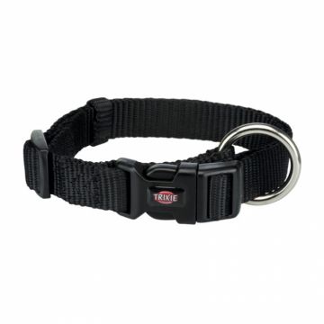 Zgarda Premium neagra S-M 30-45 15 mm