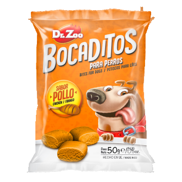 Dr Zoo Bocaditos, recompense caini, Pui, 50 g