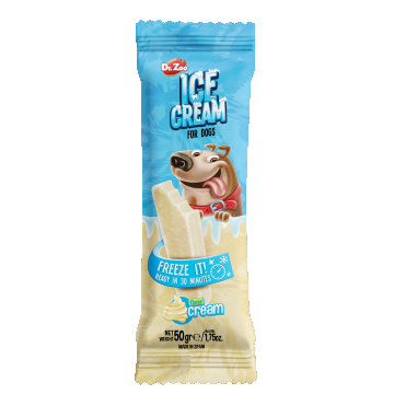 Dr Zoo, inghetata pentru caini, Crema de Lapte, 50 g
