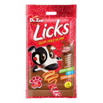 Dr Zoo Licks, recompense caini, Miel, 4x15 g