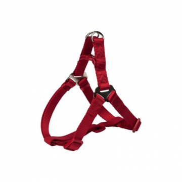 Ham pentru caini Premium One Touch Rosu S 40-50 cm 15 mm