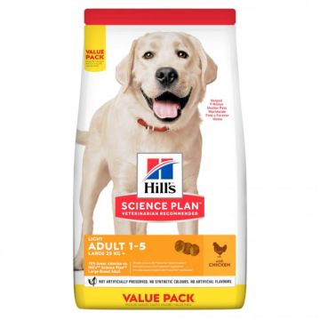 Hill s SP Canine Adult SP CANINE  Light Large Breed Adult  cu pui 18 KG Value Pack ieftina