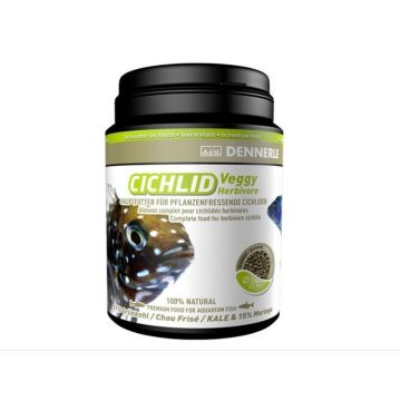 Hrana cichlide ierbivore Dennerle Veggy Herbivore Granule 200ml