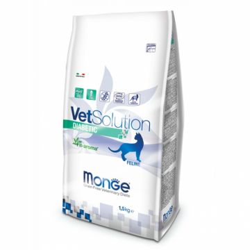 Hrana dietetica pentru pisici Monge VetSolution Diabetic 1,5 kg