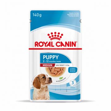 Hrana umeda pentru caini Royal Canin Medium Puppy 140 gr