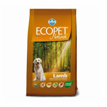 Hrana uscata pentru caini Ecopet Natural Medium Adult cu miel 2,5 kg Hrana uscata pentru caini Ecopet Natural Medium Adult cu miel 2,5 kg