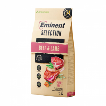 Hrana uscata pentru caini Eminent Selection Puppy, Vita si miel, Gluten free, 32 17, 12kg