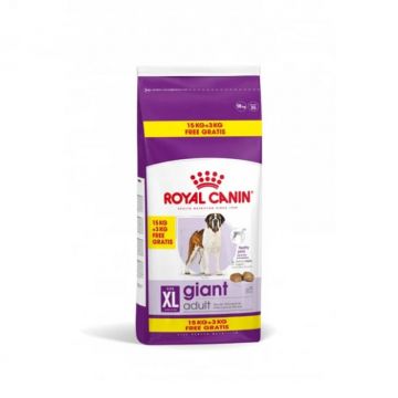 Hrana uscata pentru caini Royal Canin Giant Adult 15 + 3 kg GRATIS