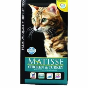 Hrana uscata pentru pisici Matisse cu pui  curcan 1,5 kg