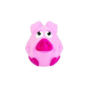 Jucarie pentru caini HipHop Porc Roz cu sunet 11 cm