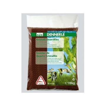 Nisip Dennerle Crystal Quartz Gravel Dark Brown 5 kg