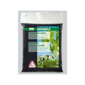 Nisip Dennerle Crystal Quartz Gravel Diamond Black 10 kg