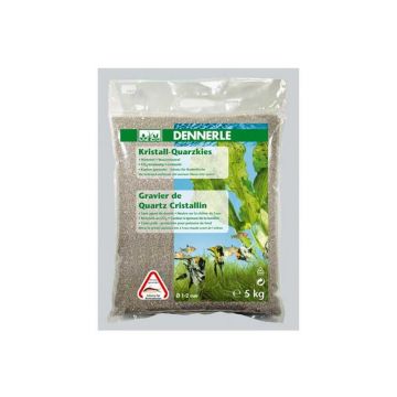 Nisip Dennerle Crystal Quartz Gravel slate grey 5kg