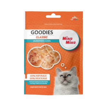 Recompense pentru pisici Goodies Classic Mini Cloud cu somon 50 gr