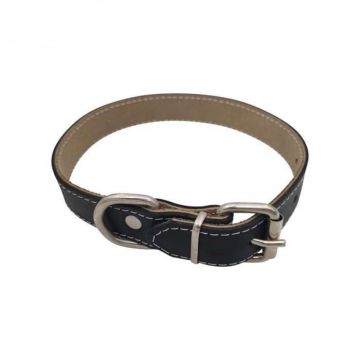 Zgarda din piele pentru caini de talie medie Nr.3 Petro 2,3 x 50cm