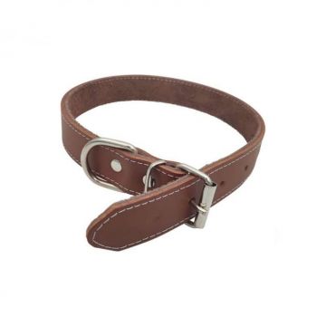 Zgarda din piele pentru caini de talie medie Nr.4 Petro 2,9 x 60 cm