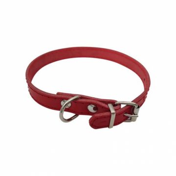 Zgarda din piele pentru caini de talie mica Nr.1 Petro 1,5 x 35 cm