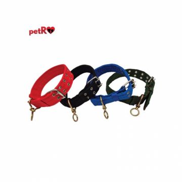 Zgarda textila dubla pentru caini Petro 5 x 74 cm