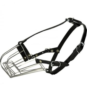 Botnita pentru caini metal MILAN NR 5+ CIOBANESC MEDIU 12(L)x10(l)x12(h)cm
