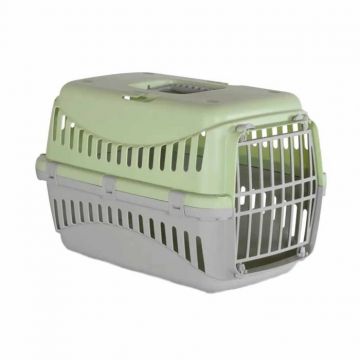 Cusca transport animale MPB GIPSY XS, 39x26x25 cm, usa plastic, verde