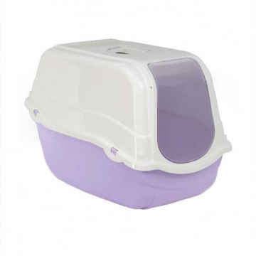 Litiera acoperita pentru pisici MPB Romeo cu filtru lila 57x39x41(h)cm