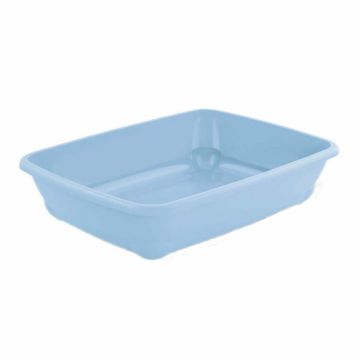 Litiera pentru pisici MPB Birba Mini, 30x31x9h cm, Albastru