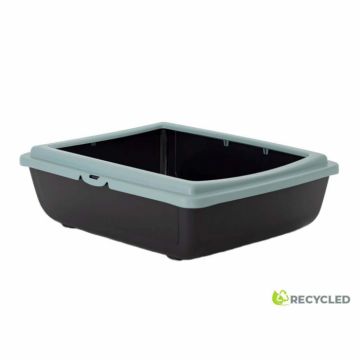Litiera pentru pisici MPB Juliet ECO cu rama, 48x38x14h cm, Verde