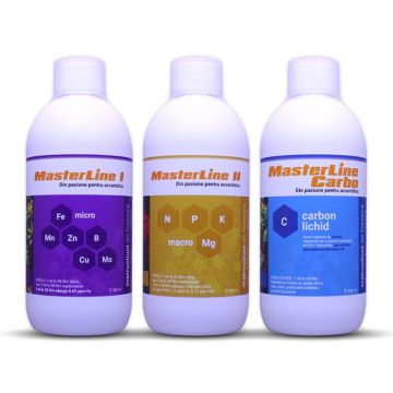 Set Fertilizanti MasterLine 1+2+Carbo 3x500ml