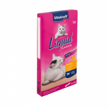 Snack Lichid Pisici Vitakraft Pui PROMO, 6x15 g