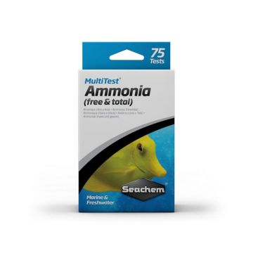 Test NH3 si NH4 Seachem Multitest Ammonia 75 teste