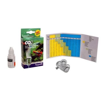 Test permanent CO2 Aquili sticla cu solutie indicatoare 18ml