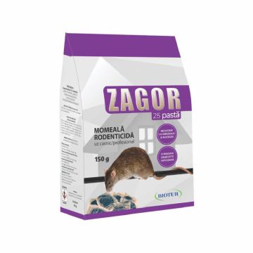 ZAGOR 25 pasta, pentru soareci si sobolani, 150G