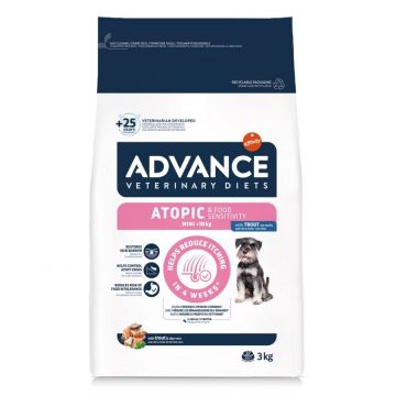 Advance Veterinary Diets Dog Atopic & Food Sensitivity Mini, Pastrav, 3 kg